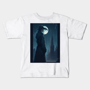 Night of Full Moon Kids T-Shirt